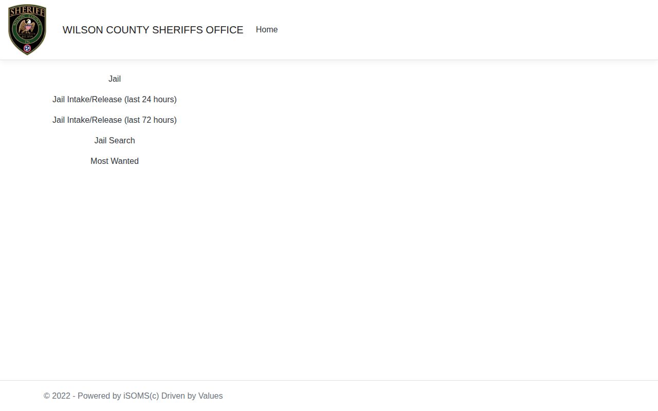 Wilson County recent arrest portal and booking links