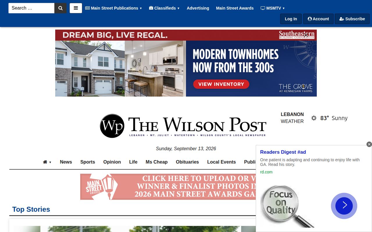 Wilson Post local arrest report news source